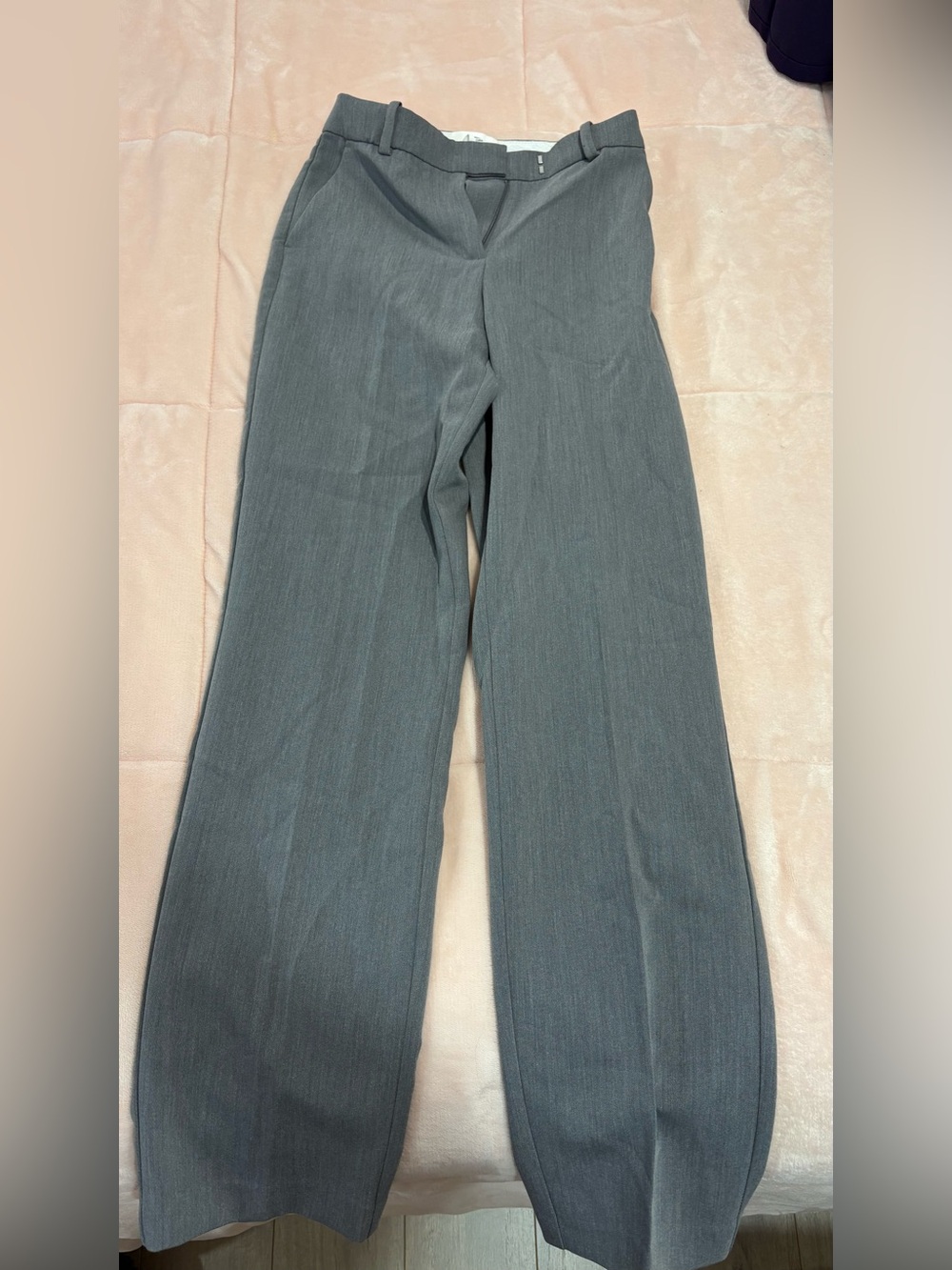 H&M Wide-Leg Gray Dress Pants
